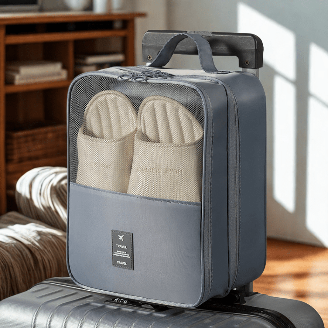 Sac de rangement multifonctionnel pour chaussures de voyage en tissu Oxford