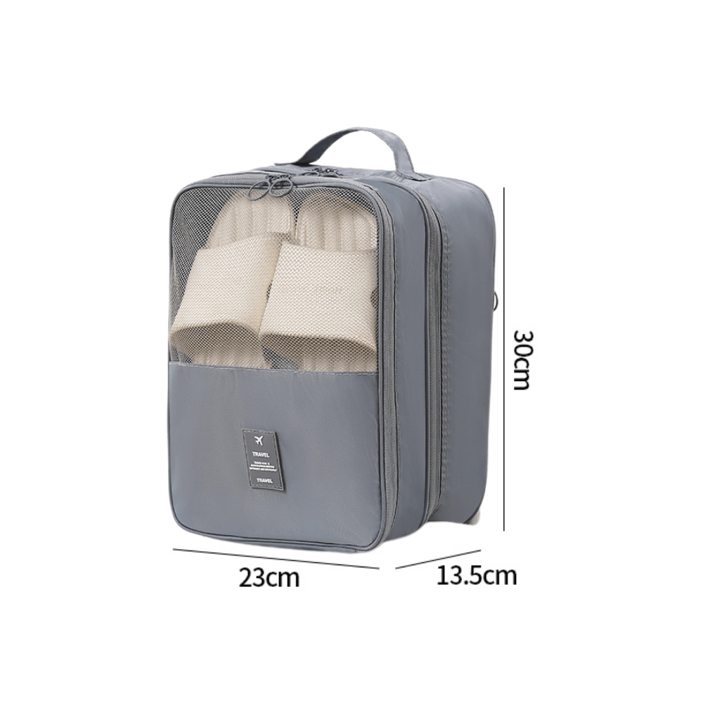 Sac de rangement multifonctionnel pour chaussures de voyage en tissu Oxford