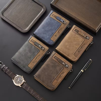 Portefeuille Homme Multifonctionnel en Cuir Premium