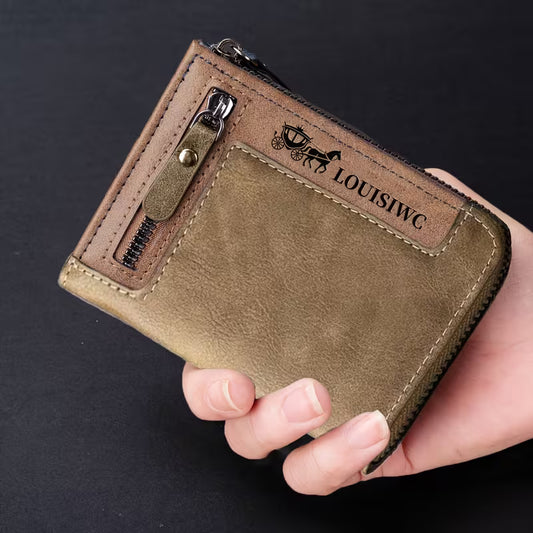 Portefeuille Homme Multifonctionnel en Cuir Premium