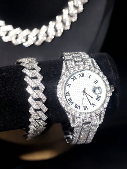Pack Prestige Homme – Montre + Collier + Bracelet