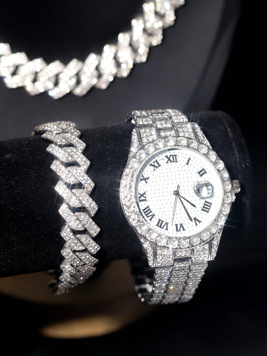 Pack Prestige Homme – Montre + Collier + Bracelet