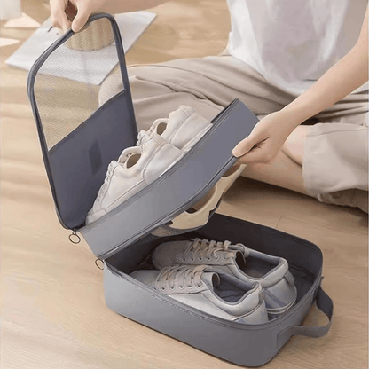 Sac de rangement multifonctionnel pour chaussures de voyage en tissu Oxford