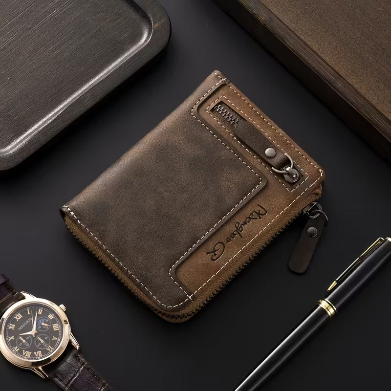 Portefeuille Homme Multifonctionnel en Cuir Premium