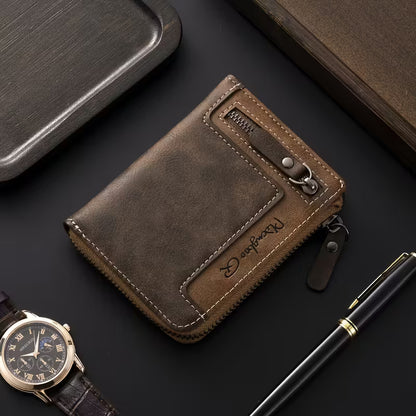 Portefeuille Homme Multifonctionnel en Cuir Premium