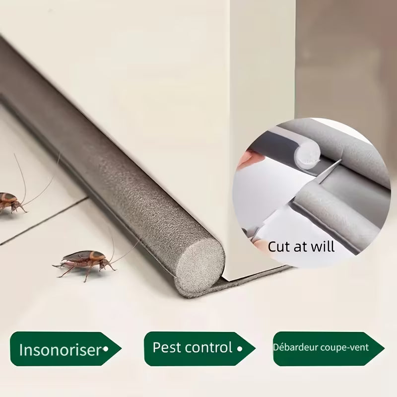🚪2 pièces Joint d’Étanchéité de Bas de Porte – Anti-Rats &amp; Anti-Cafards