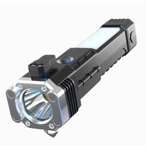 Lampe Torche Tactique 4-en-1 | Power Bank Intégré & Éclairage Ultra-Puissant