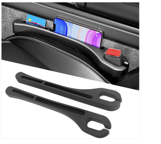 2 Pièces – Bouchons & Organisateurs de Fente de Siège pour Voiture | Accessoire Antichute Amélioré avec Support Téléphone