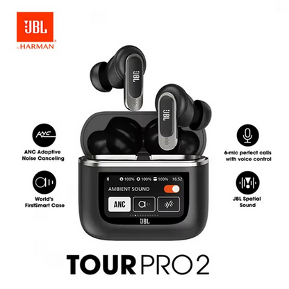 ÉCOUTEURS INTRA-JBL PRO 2 – ÉCRAN LCD | ANC - ENC