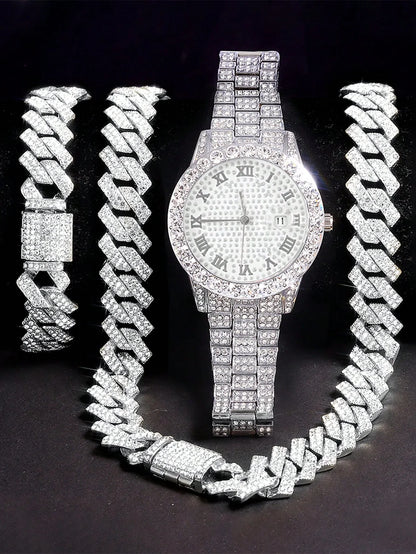 Pack Prestige Homme – Montre + Collier + Bracelet