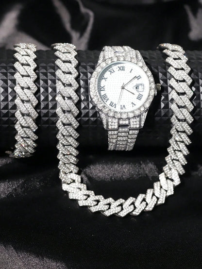 Pack Prestige Homme – Montre + Collier + Bracelet