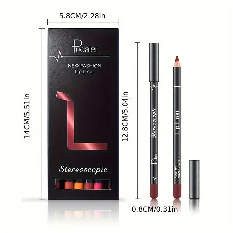 Coffret 12 Crayons Lèvres – Couleurs Ultra Tendance CIV