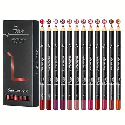 Coffret 12 Crayons Lèvres – Couleurs Ultra Tendance CIV
